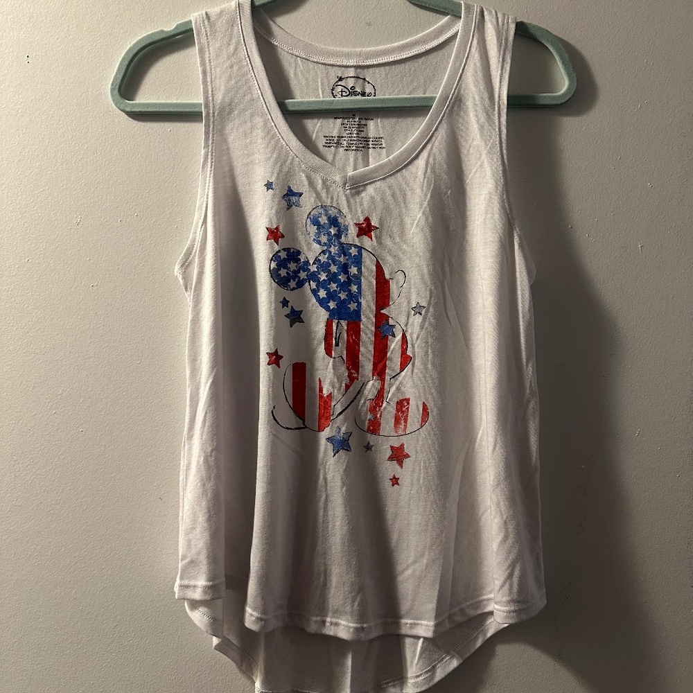 Mickey Mouse American Flag Tank (M)